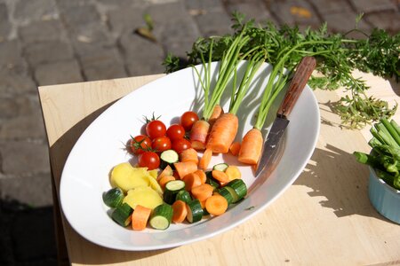 Vegetables plate vegetarian
