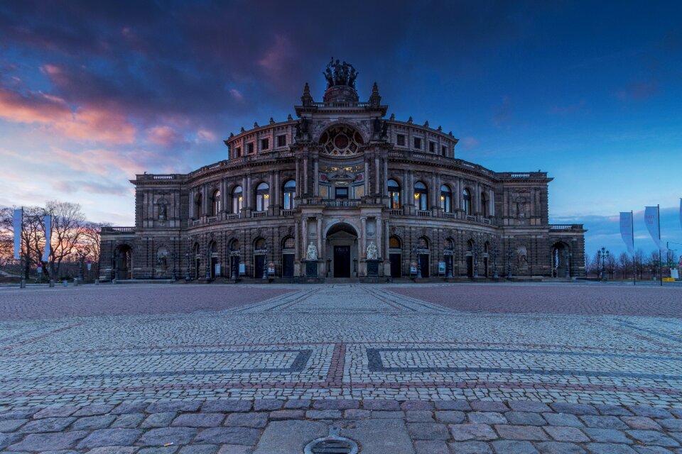 Historic center semper opera house city