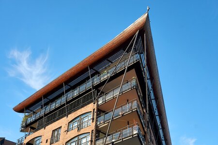 City modern facade