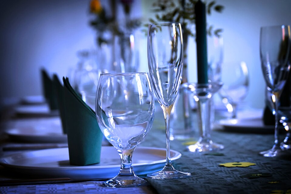 Plate napkins festive