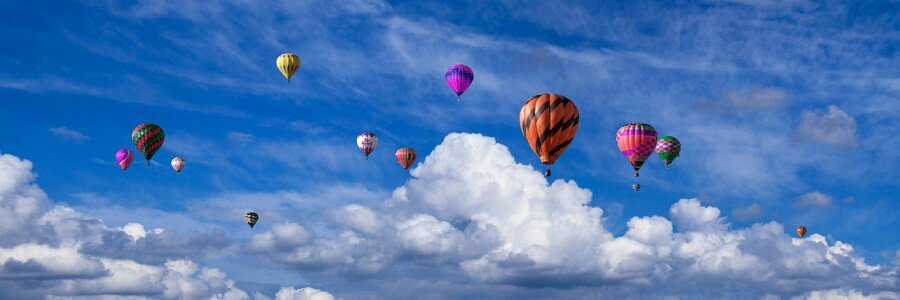 Clouds balloon hot air balloon ride photo