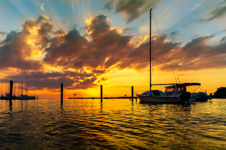 Landscape waters sky photo