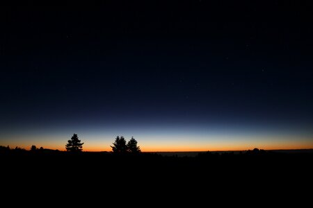 Solar nature in the evening