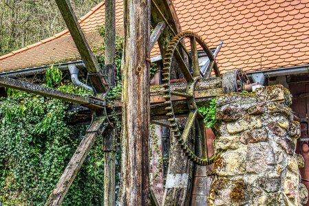 Old rusty abandoned