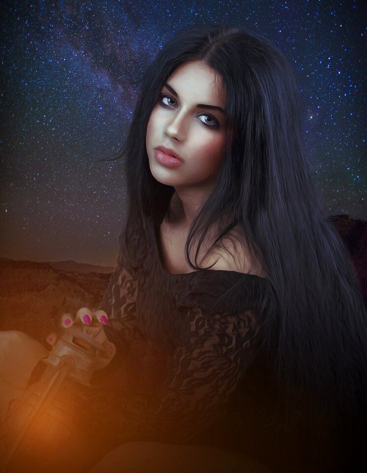 Beauty young model