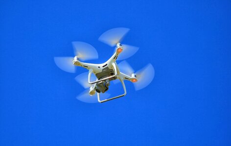 Camera quadricopter aerial photo