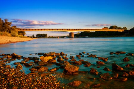 Rhine bridge rheinbrücke photo