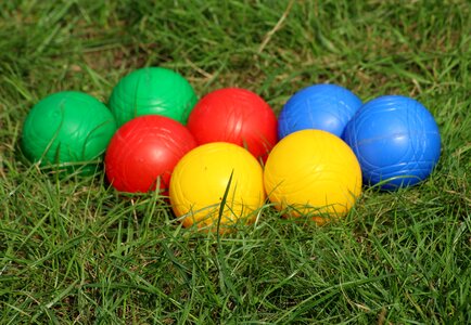 Petanque colorful game