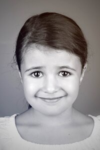 Young hair portrait