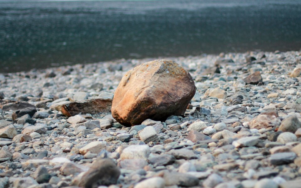 Stones blue outdoors