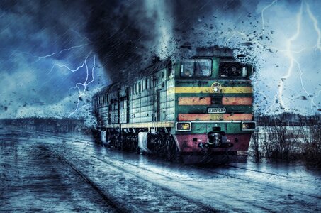 Storm tornado lightening