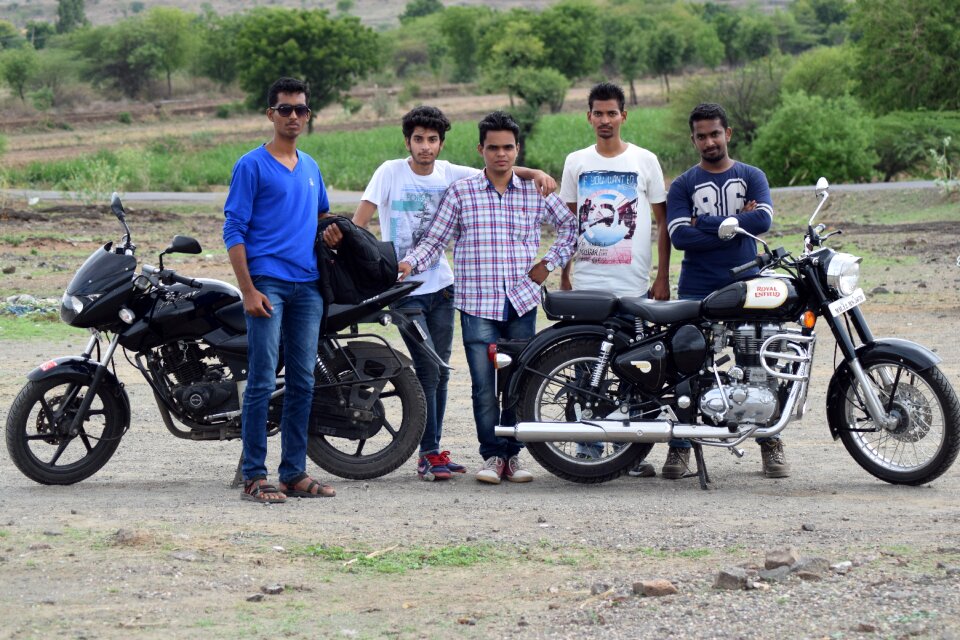 Road transportation system biker photo