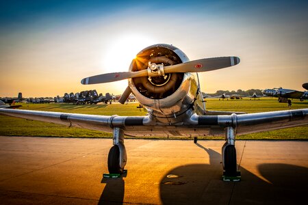 Vintage flight plane photo