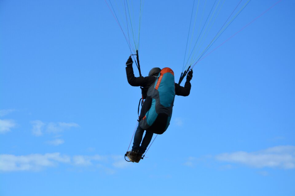 Seat of a paraglider pilot harness paragliding sailing