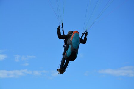 Seat of a paraglider pilot harness paragliding sailing photo