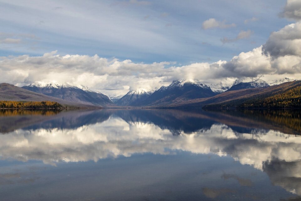 Mountains skyline peaks photo