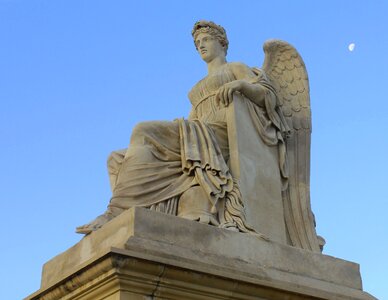 Greek goddess tuileries garden statuary photo