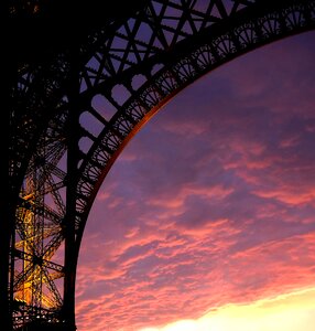 Sky bridge sunset photo