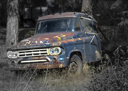 Vehicle rusty forgotten