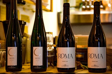 Wine bottles alcohol drink