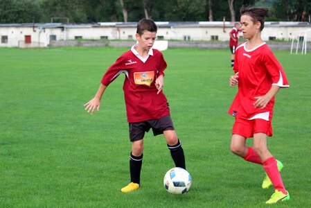Match clash of the a duel for the ball