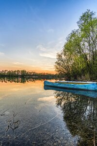 Beautiful lonely sunset