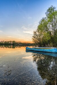 Beautiful lonely sunset photo