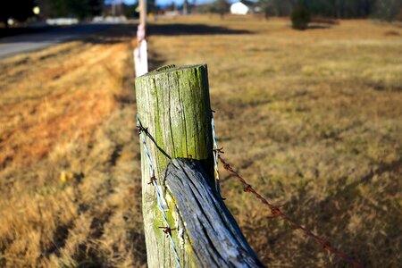 Fence pasture weathered photo