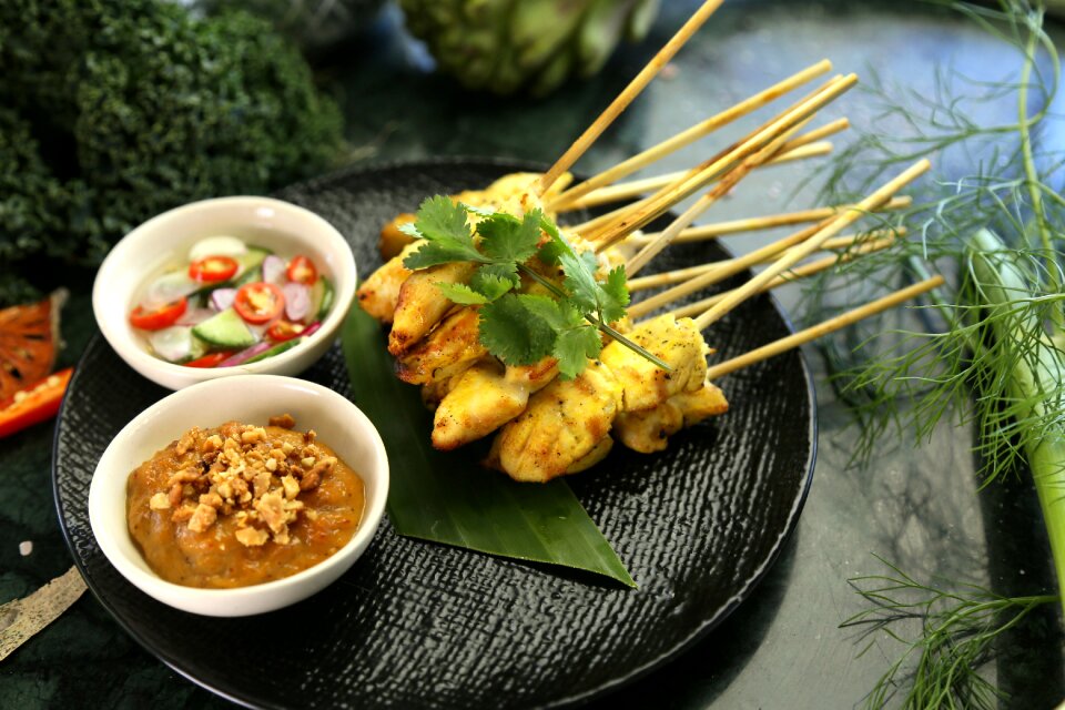 Peanut sauce thai food thai snack