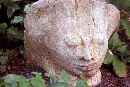 Serene statuary stone