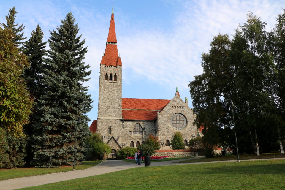 Stone church cathedral tampere photo