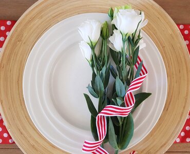 Wood romantic floral