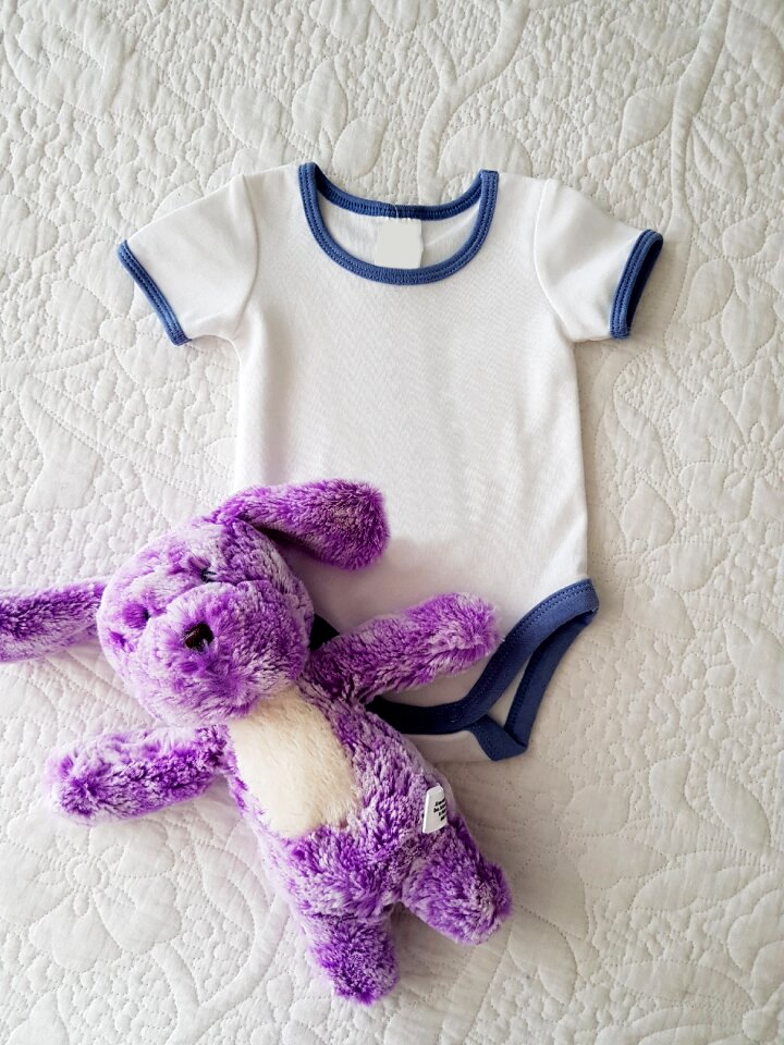 Baby clothes digital product mockup template