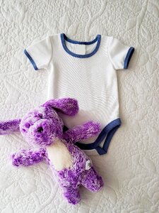 Baby clothes digital product mockup template photo