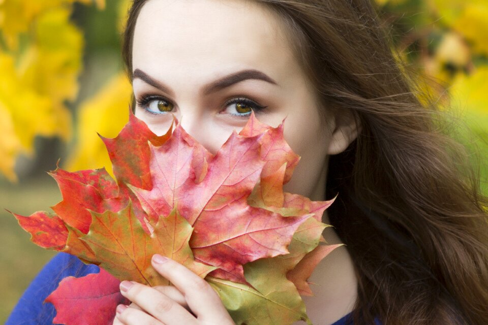 Autumn leaves bouquet