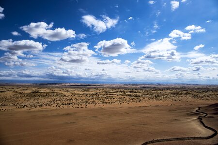 Landscape sand sky photo