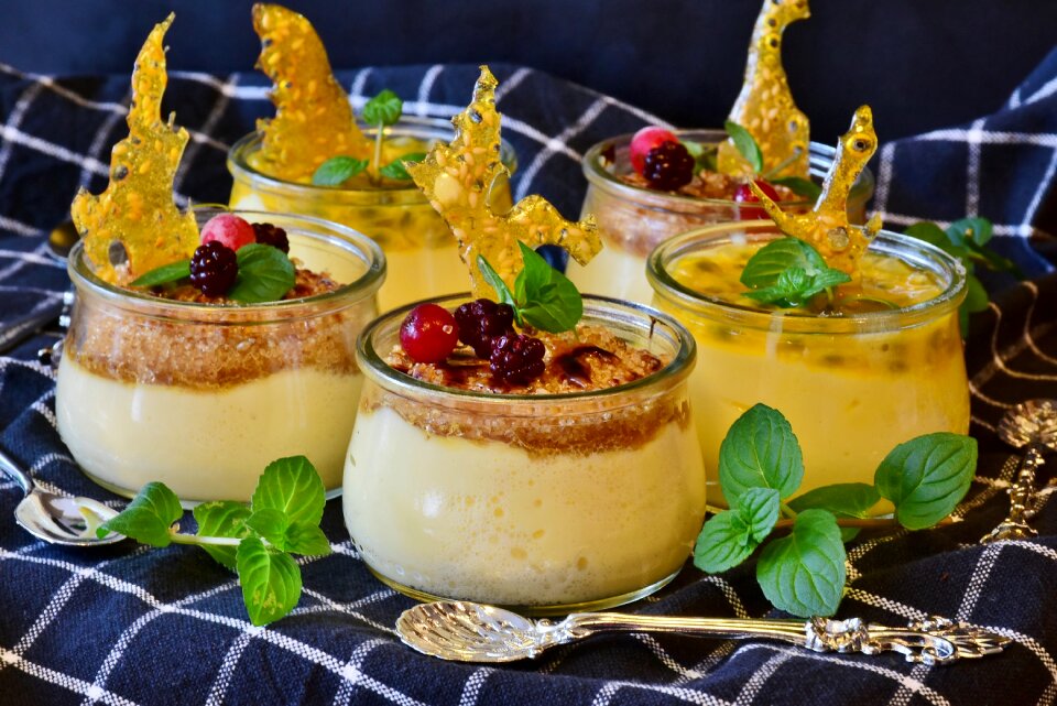 Egg dessert sweet