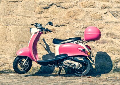 Vehicle retro pink