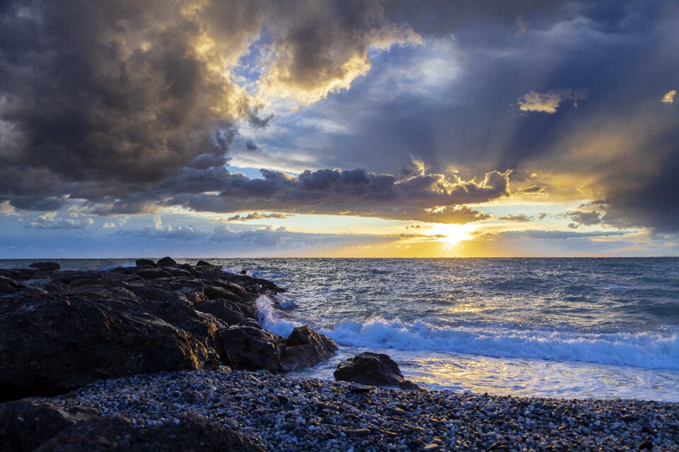 Sun sunset landscape mediterraneo