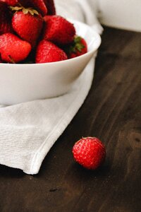 Food fresh strawberry photo