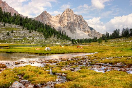 South tyrol alpine view photo