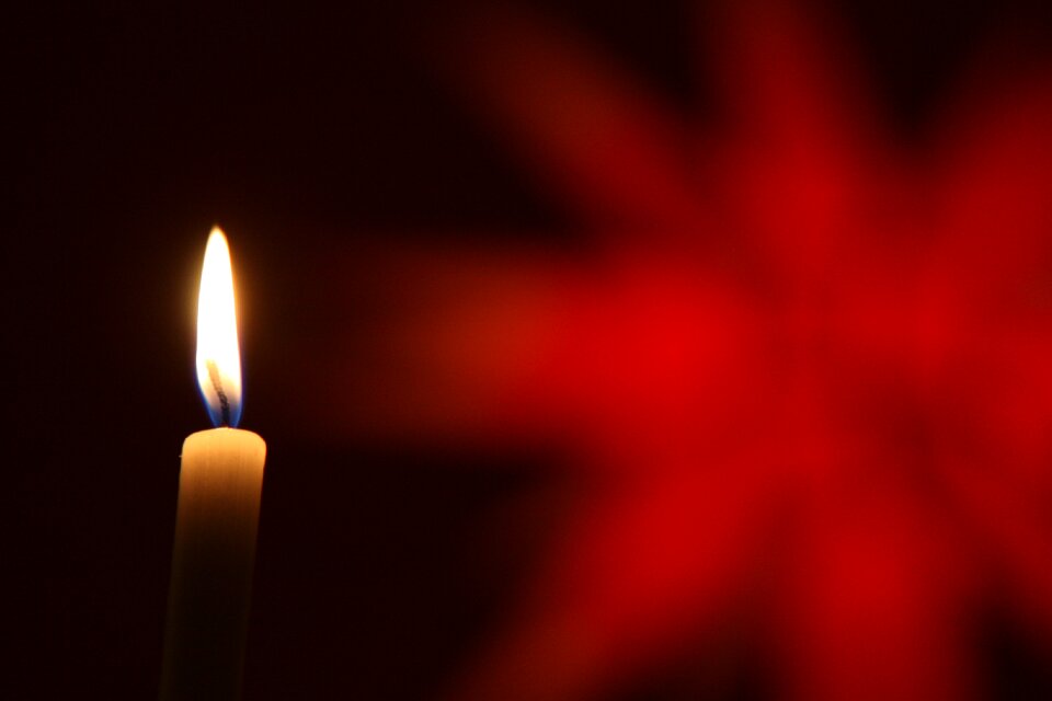 Red christmas time light