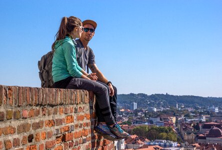 Sitting wall city
