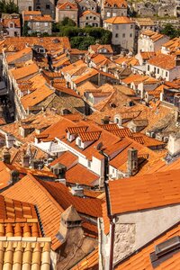 Dubrovnik city roofs