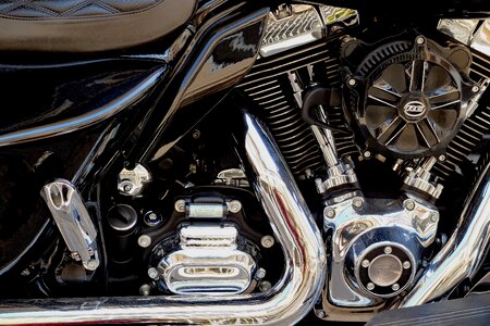Harley davidson motor engine photo