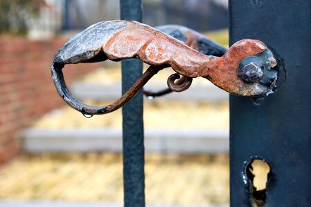 Antique klink keyhole