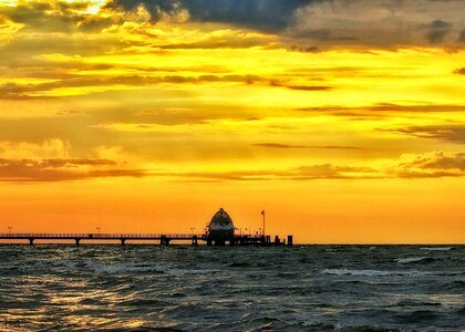 Mood sunrise baltic sea