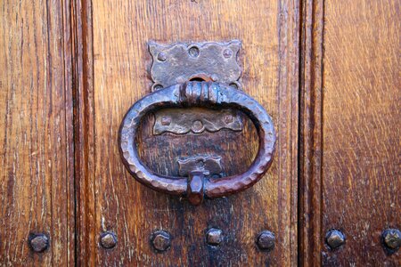 Door old building wooden door