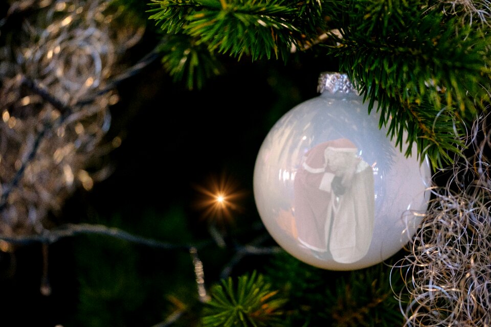 Advent christmas tree decoration