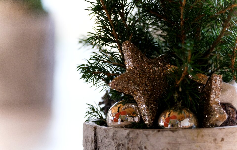 Advent christmas tree decoration